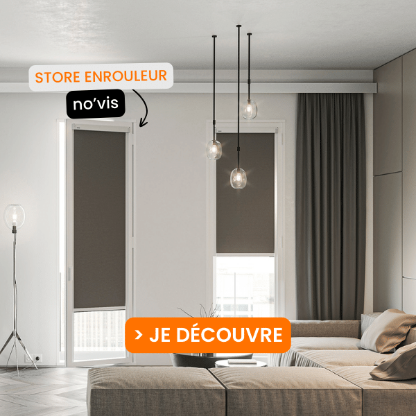 Store enrouleur sans perçage NOVIS