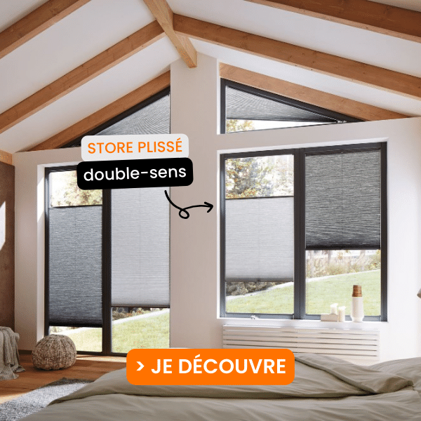 Store plissé double sens