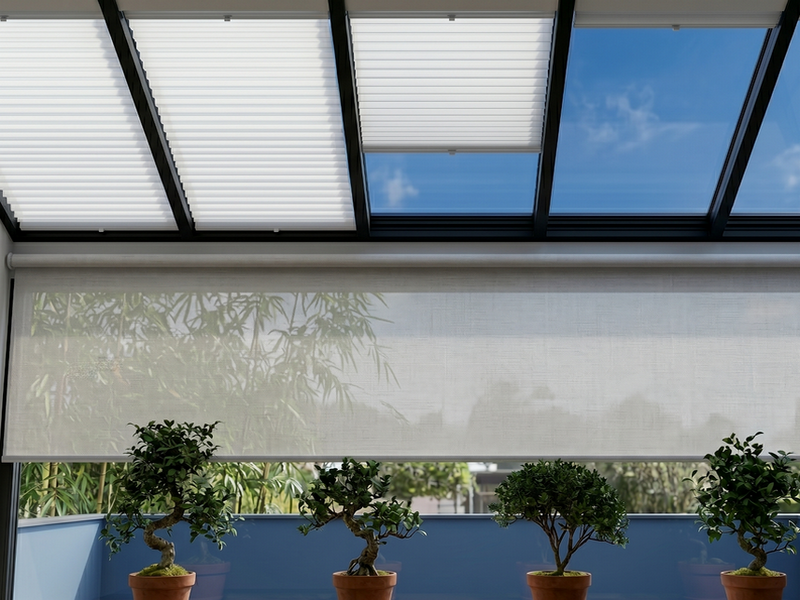 store plisse velum toit 