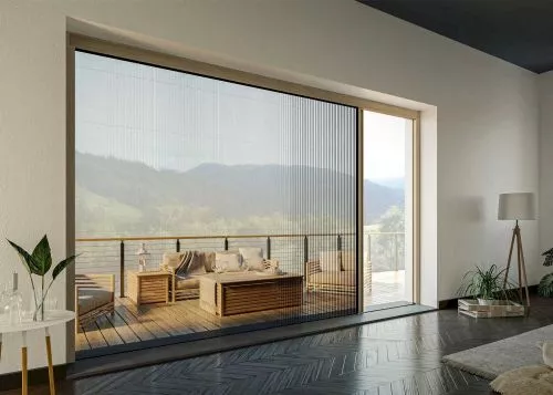 moustiquaire latérale plissée