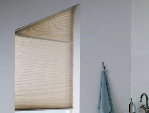 store trapeze tamisant beige