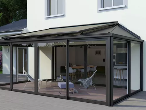 store exterieur de veranda en toile