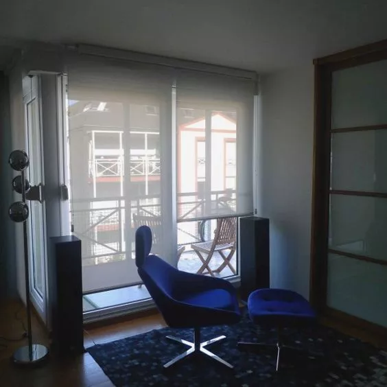 Store enrouleur blanc transparent