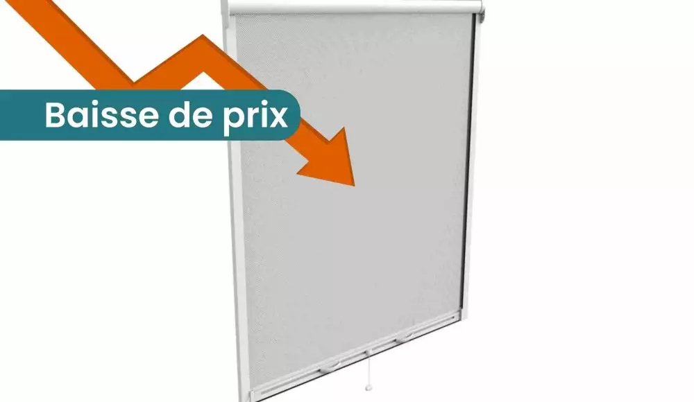 moustiquaire simple enroulable 