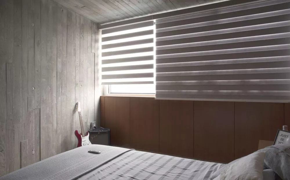 store enrouleur tissu jour nuit coffre chambre