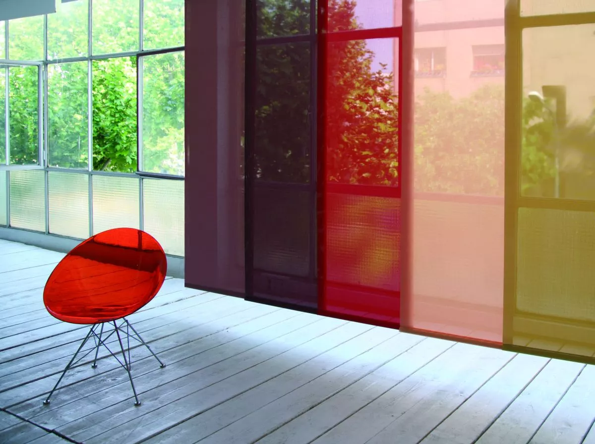 panneaux japonais tissu couleur 