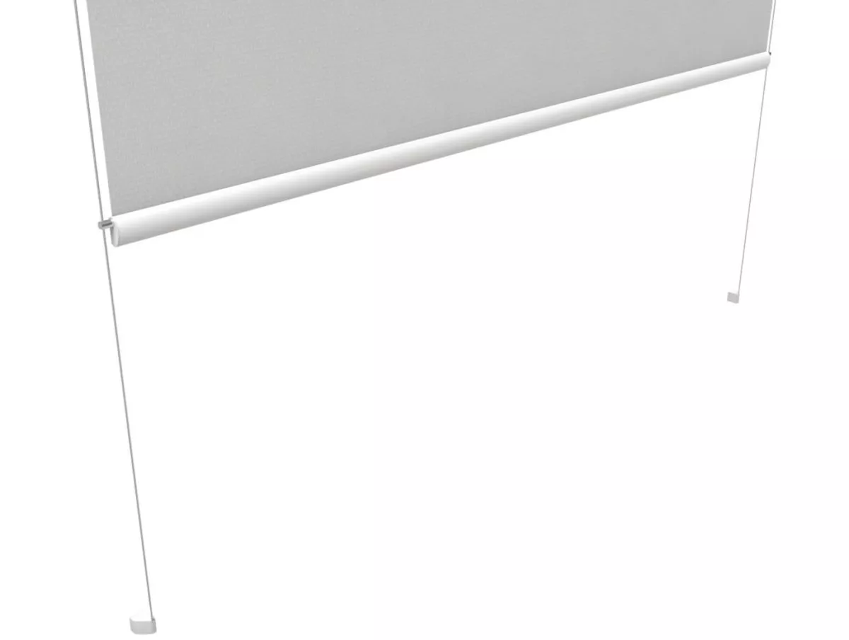 store enrouleur guidage par câbles