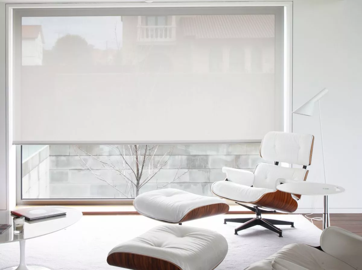 store enrouleur grande dimension blanc