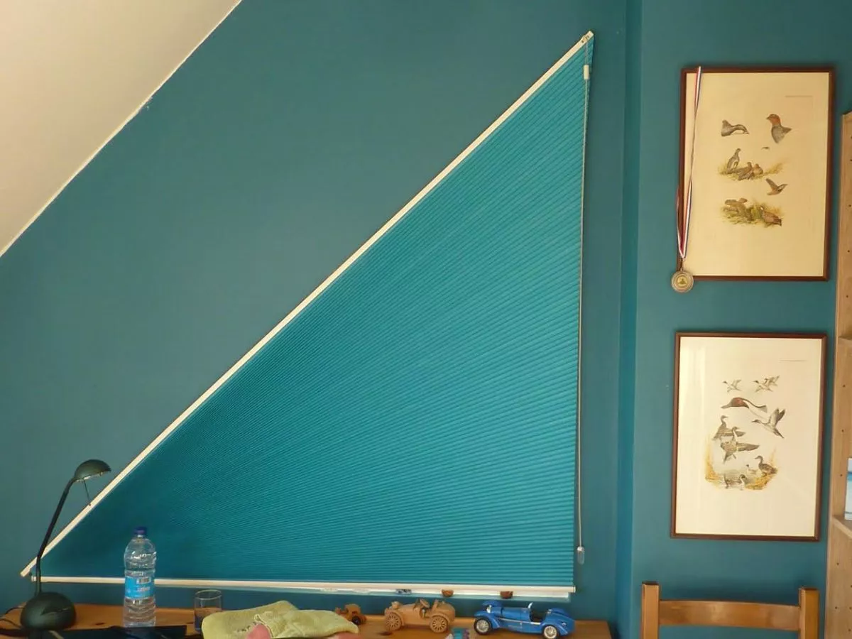 store plissé triangle