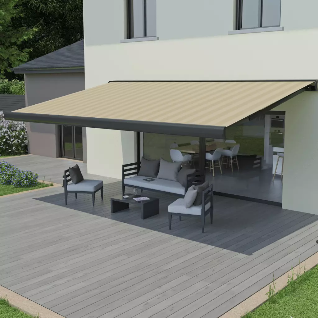 meilleur store banne résistant au vent : le modèle PURE