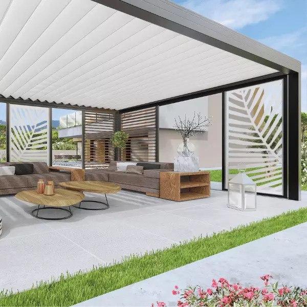 pergola biodesign personnalisable et id&eacute;ale pour les grandes terrasses