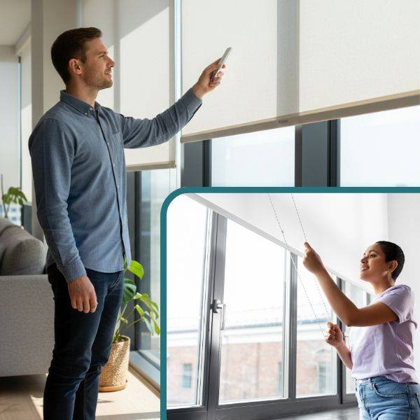 manoeuvre store enrouleur