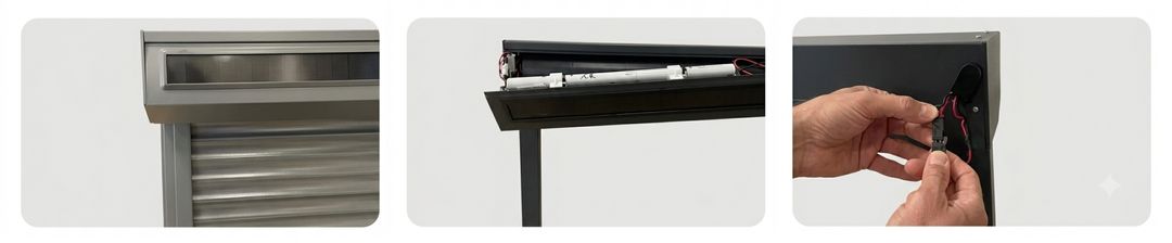 man&oelig;uvre de secours pour volet roulant solaire