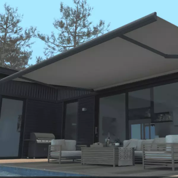 store banne sur mesure gris beige