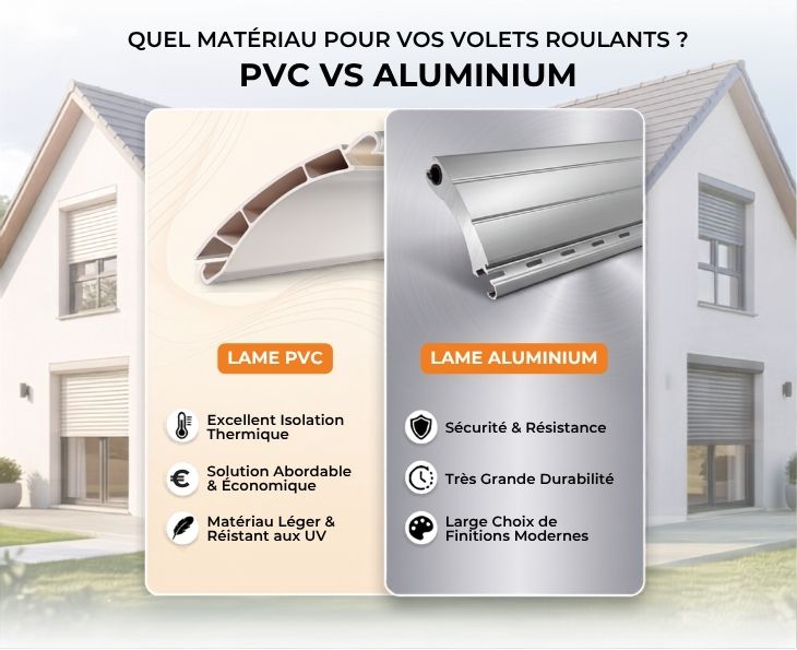 volet roulant sur mesure aluminium ou PVC